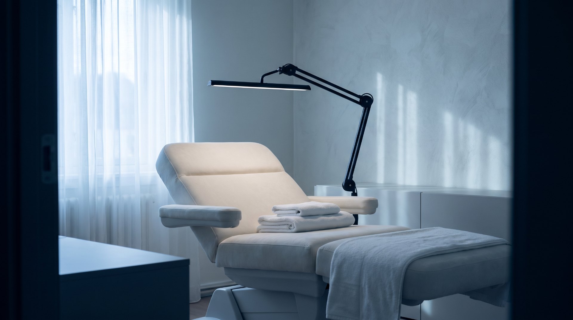Sala de tratamiento con luz natural difusa